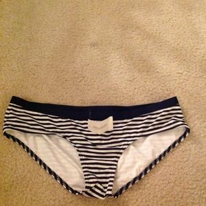 Banana Republic stripe swim bottom nwt